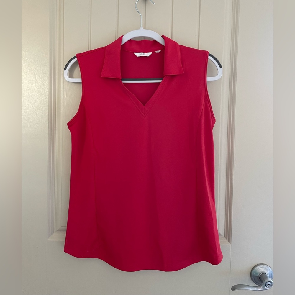 Lady Hagen Women’s red golf sleeveless top